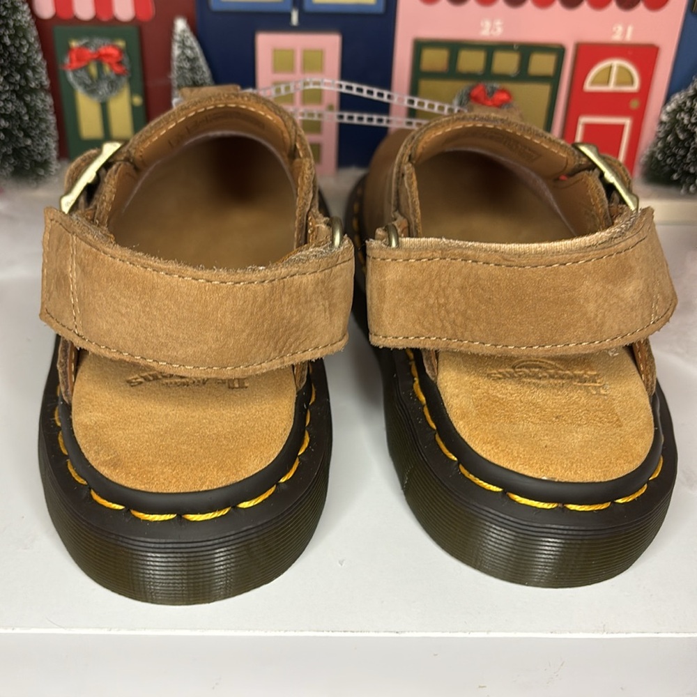 Dr. Martens Jorge II Slingbacks Mule Sandal Suede Brown Light Sand Women's 5 NEW - Picture 5 of 9